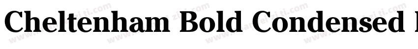 Cheltenham Bold Condensed Italic BT字体转换